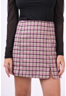 Fusta Yas Yascarmine Hw Carmine Rose Checks